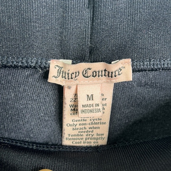 Juicy Couture velour pocketed drawstring sequin bling joggers - Picture 7 of 9